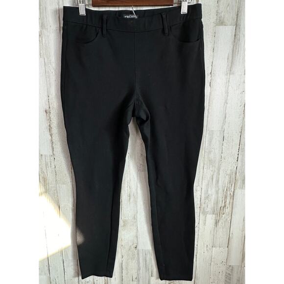 J Crew Mercantile High Rise Skinny Jeans Size 8 Black Preppy Grunge Punk EUC - Picture 1 of 8